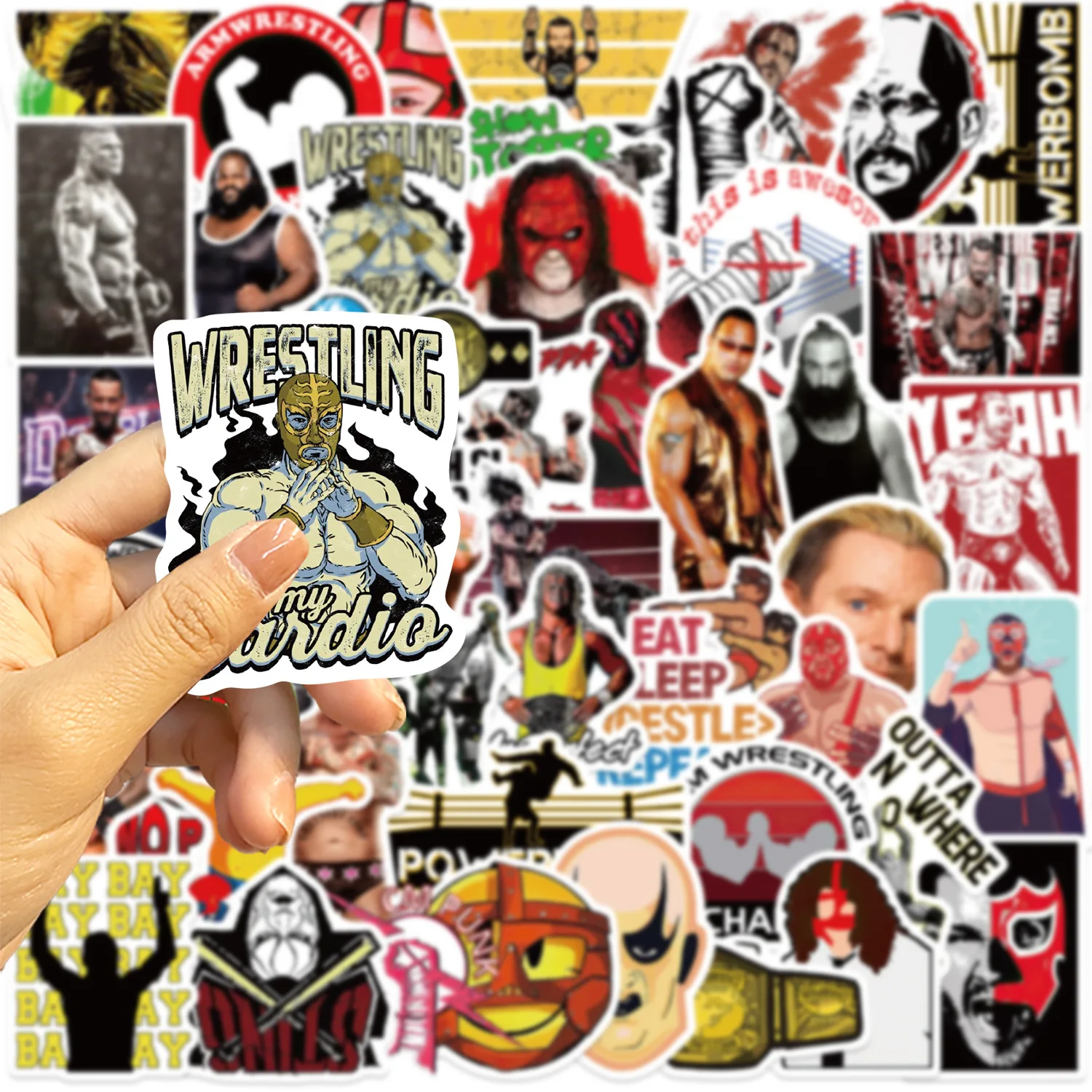10/30/50PCS American Wrestling Cartoon Creative Stickers Cool Graffiti Decal Kids Toy Decorative Skateboard Motorcycle Helmet
10/30/50PCS American Wrestling Cartoon Creative Stickers Cool Graffiti Decal Kids Toy Decorative Skateboard Motorcycle Helmet