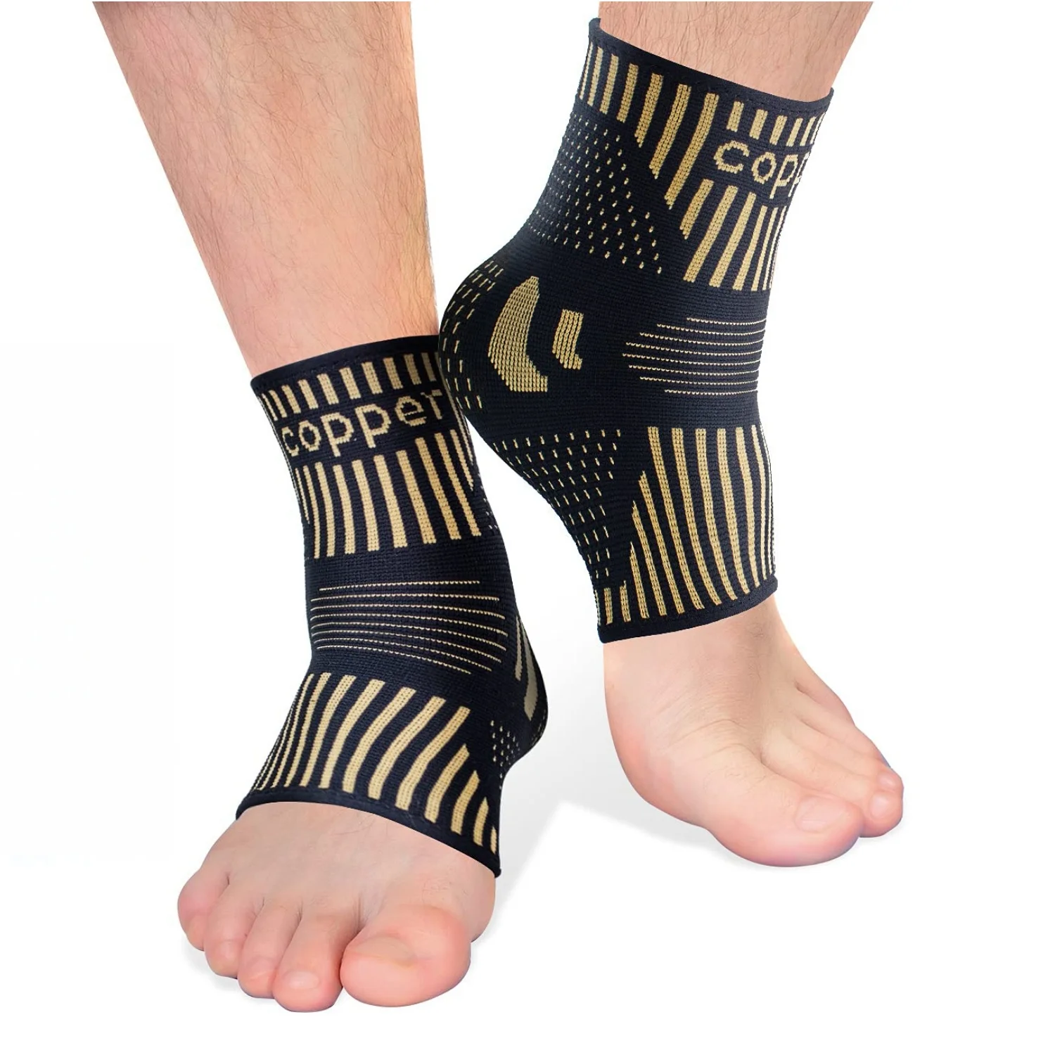 1 пара медных бандажей для поддержки лодыжки, компрессионных носков с рукавами для подошвенного фасциита, растяжения связок, ахиллова сухожилия, облегчения боли
1 пара медных бандажей для поддержки лодыжки, компрессионных носков с рукавами для подошвенного фасциита, растяжения связок, ахиллова сухожилия, облегчения боли