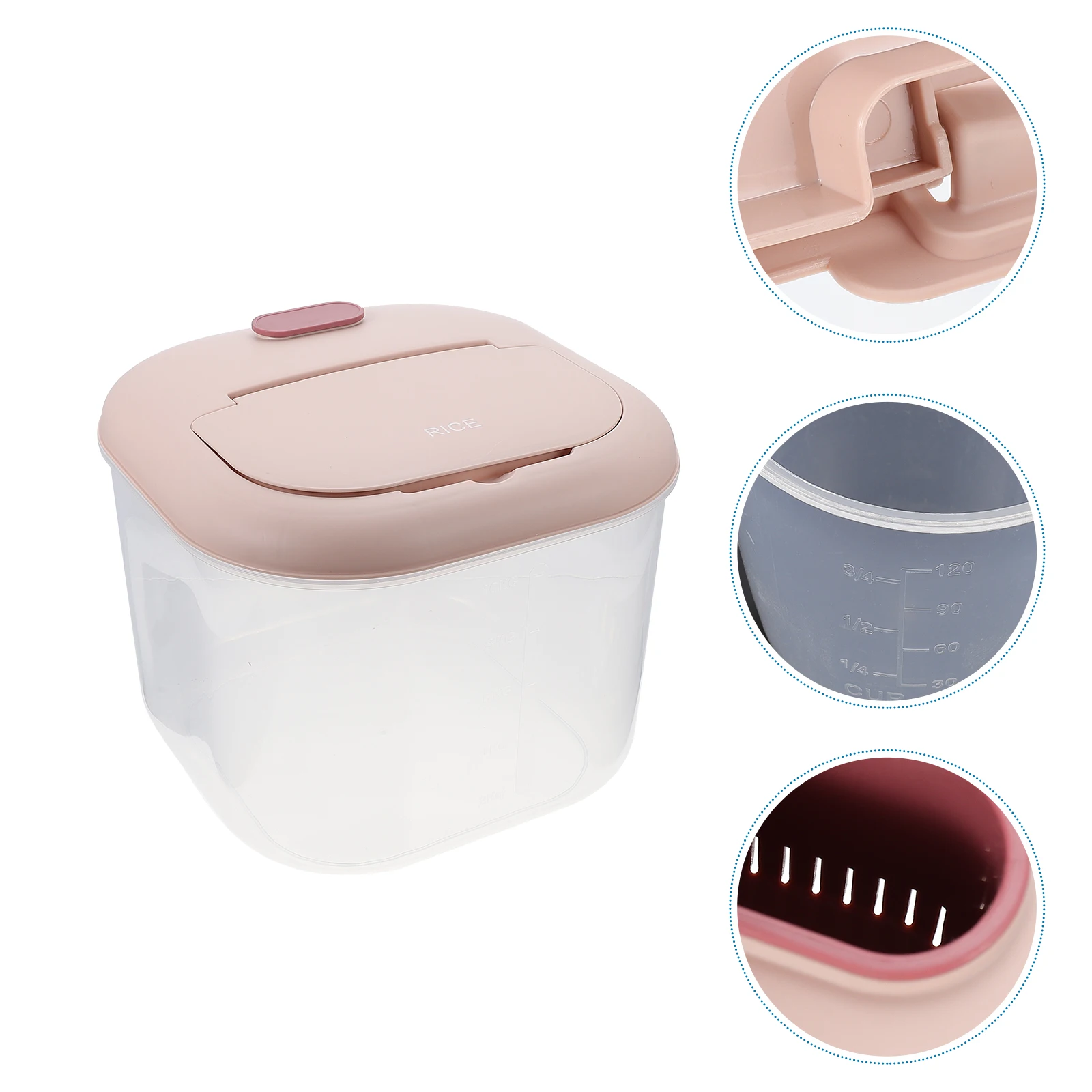 1pc Capacity Box Rice Bucket Rice Bucket Grain Storage Grain Tank Tank Flour Beans Tea Kitchen Storage Container
1pc Capacity Box Rice Bucket Rice Bucket Grain Storage Grain Tank Tank Flour Beans Tea Kitchen Storage Container
