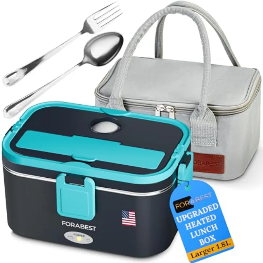 Heated Lunch Box - 80W Electric Lunch Box for Adults - Portable Food Warmer - 1.8L Stainless Steel Containers Carry Bag and Lea
Heated Lunch Box - 80W Electric Lunch Box for Adults - Portable Food Warmer - 1.8L Stainless Steel Containers Carry Bag and Lea