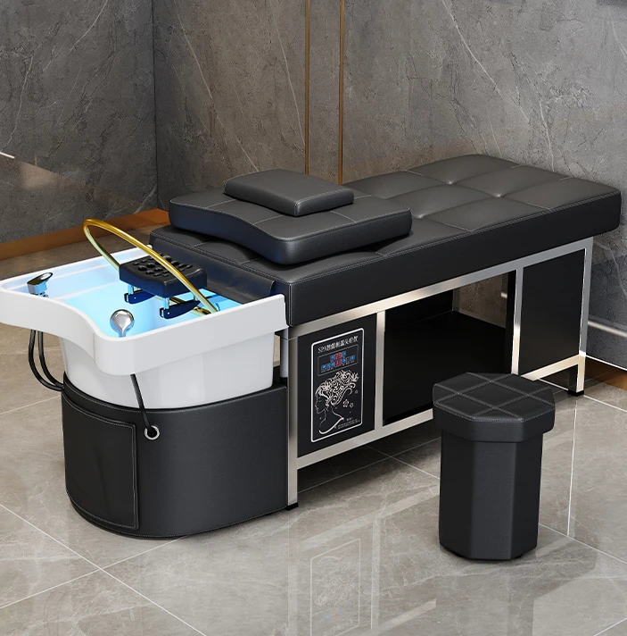 Water circulation fumigation head treatment bed with constant temperature, dedicated to high-end hair salons
Water circulation fumigation head treatment bed with constant temperature, dedicated to high-end hair salons