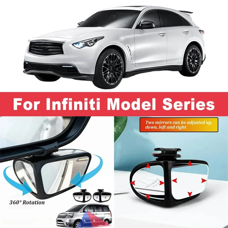 2Pcs 360° Adjustable Blind Spot Mirrors Convex Wide Angle Rearview For Infiniti Q50 Q60 Q70 QX50 QX55 QX60 QX80 EX FX G M I30
2Pcs 360° Adjustable Blind Spot Mirrors Convex Wide Angle Rearview For Infiniti Q50 Q60 Q70 QX50 QX55 QX60 QX80 EX FX G M I30