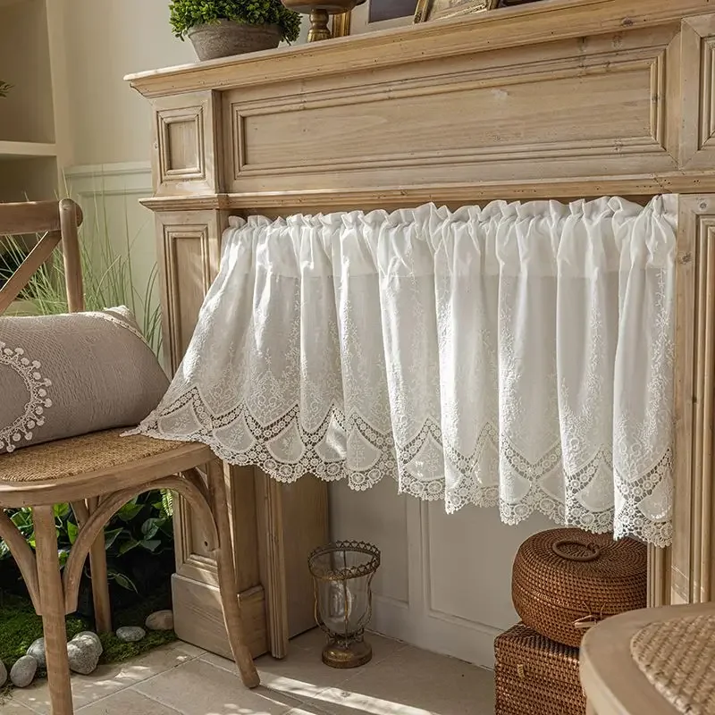 Kitchen Short Curtain White Lace Floral Jacquard Valance French Style Romatic Rod Pocket Sheer Window Valances Soft Plain
Kitchen Short Curtain White Lace Floral Jacquard Valance French Style Romatic Rod Pocket Sheer Window Valances Soft Plain