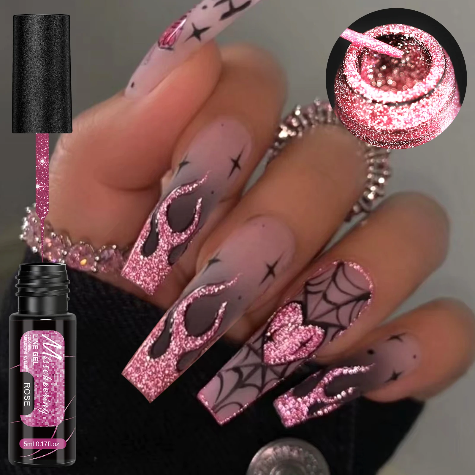 Набор гель-лаков для ногтей с блестками и светоотражающим эффектом, 3/6 шт., для рисования линий, граффити, полосок, французского маникюра, DIY-дизайна
Набор гель-лаков для ногтей с блестками и светоотражающим эффектом, 3/6 шт., для рисования линий, граффити, полосок, французского маникюра, DIY-дизайна