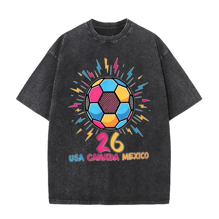 2026 USA Canada Mexico Soccer T-shirt Retro Lightning Graphic Short Sleeve Tee Casual Streetwear Tops for Men Women
2026 USA Canada Mexico Soccer T-shirt Retro Lightning Graphic Short Sleeve Tee Casual Streetwear Tops for Men Women