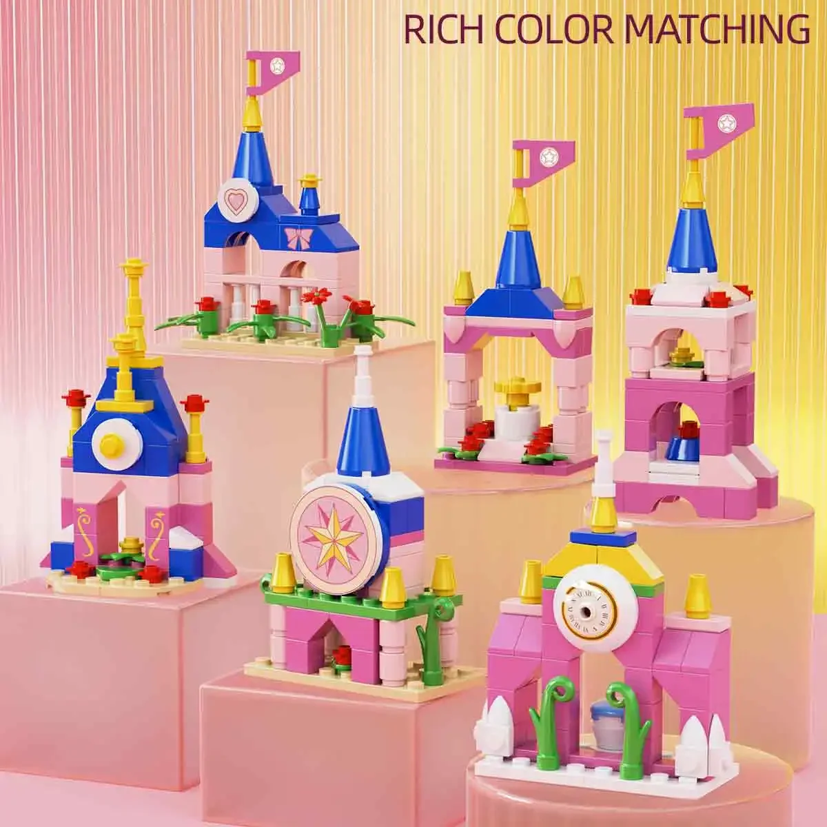 Розовый замок принцессы, 310 шт., строительные блоки, игрушка, замок для девочек, набор строительных кирпичей, декоративный замок, модель «сделай сам» для детей
Розовый замок принцессы, 310 шт., строительные блоки, игрушка, замок для девочек, набор строительных кирпичей, декоративный замок, модель «сделай сам» для детей