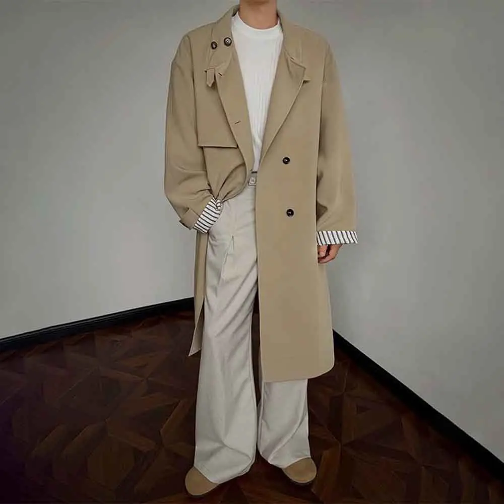 Осеннее новое мужское однотонное длинное пальто с длинными рукавами в американском стиле ретро, модные тенденции, свободные повседневные нишевые мужские топы на High Street, 2025 г.
Осеннее новое мужское однотонное длинное пальто с длинными рукавами в американском стиле ретро, модные тенденции, свободные повседневные нишевые мужские топы на High Street, 2025 г.