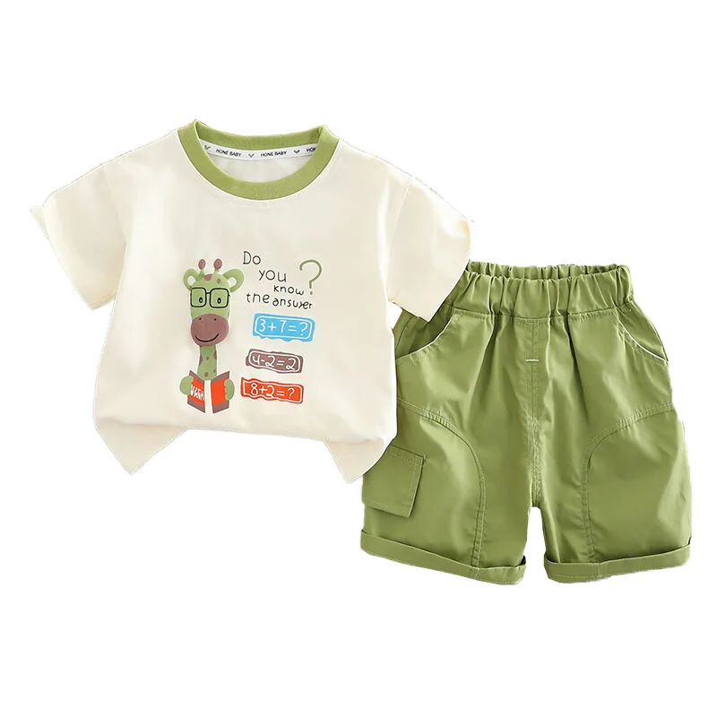 New Summer Baby Clothes Suit Children Boys T-Shirt Shorts 2Pcs/Sets Toddler Girls Clothing Infant Cotton Costume Kids Tracksuits
New Summer Baby Clothes Suit Children Boys T-Shirt Shorts 2Pcs/Sets Toddler Girls Clothing Infant Cotton Costume Kids Tracksuits