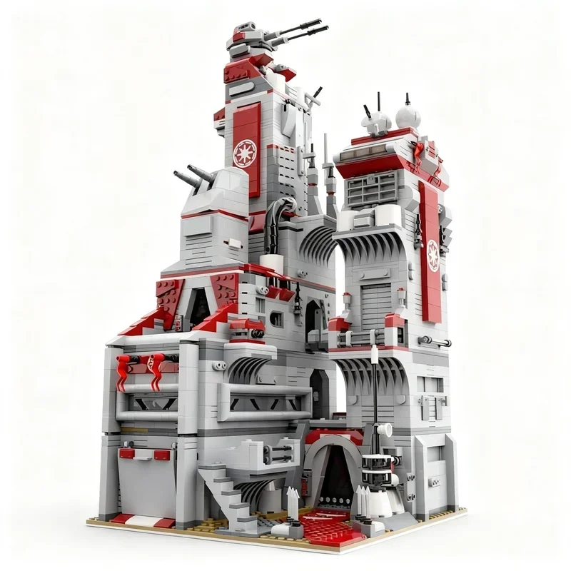 2995PCS MOC Republing Base Space War Military Model Building Blocks Creative Assembly Display Home Decor Construction Gift Shelf