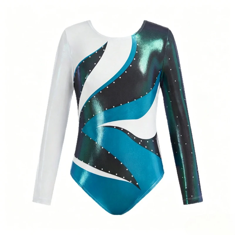 THEEPER Shiny Gymnastics Leotards, Color Block Asymmetrical Bodysuit for Competition Dance Figure Skating Athletic Training
THEEPER Shiny Gymnastics Leotards, Color Block Asymmetrical Bodysuit for Competition Dance Figure Skating Athletic Training