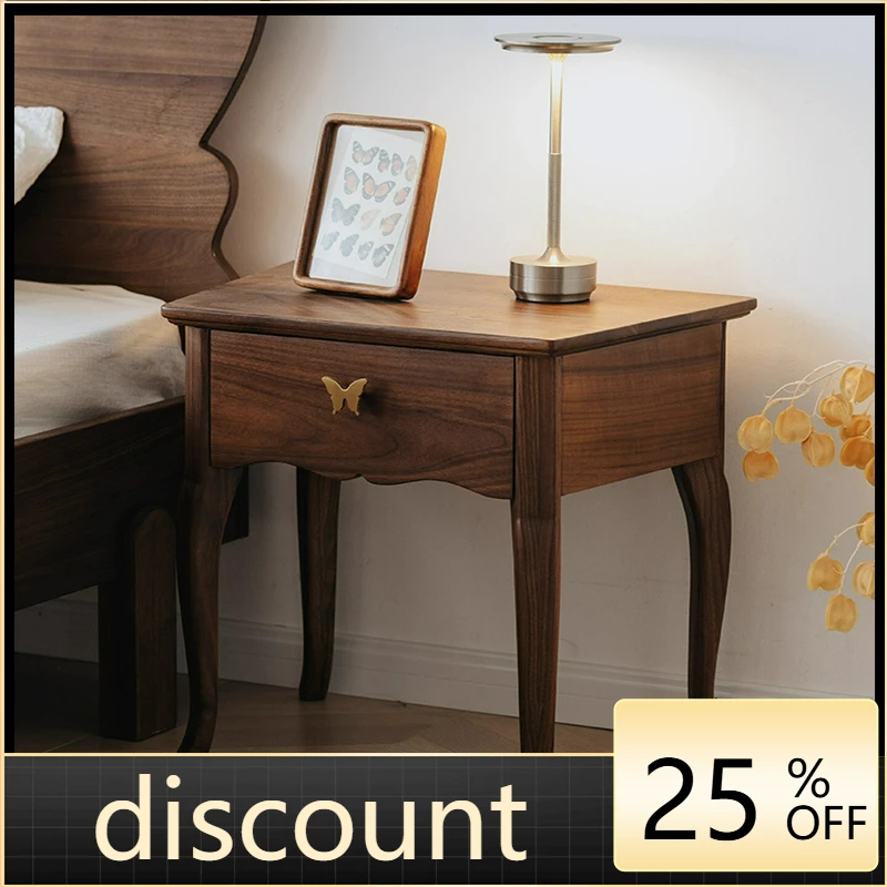 LTT Bedroom Modern Simple Storage Cabinet Vintage Black Walnut Solid Wood Bedside Cabinet Locker
LTT Bedroom Modern Simple Storage Cabinet Vintage Black Walnut Solid Wood Bedside Cabinet Locker