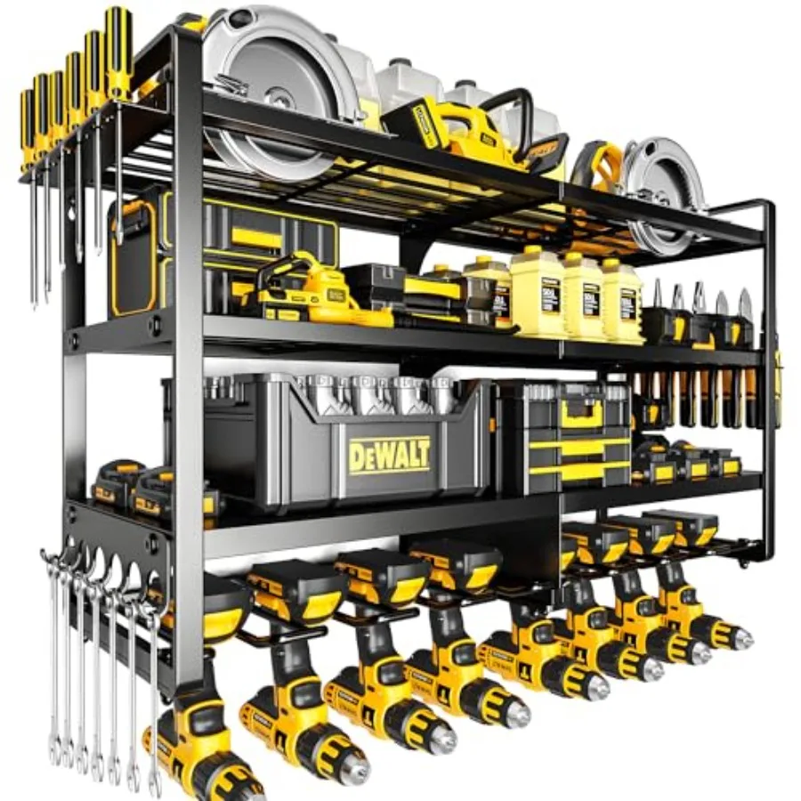 Lar Power Tool Orgazer Wall Mount4 Layers eavy Duty Metal Loads 400ls Power Tool Self attery Stora wit 8 Cordl Drill older Util
Lar Power Tool Orgazer Wall Mount4 Layers eavy Duty Metal Loads 400ls Power Tool Self attery Stora wit 8 Cordl Drill older Util