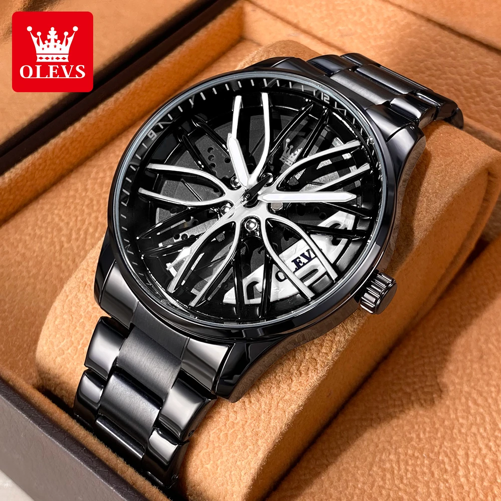 OLEVS 9937 Best Seller Quartz Watches for Men Original Luxury Stainless Steel Waterproof Luminous Rotary Sport Car Rim Man Watch
OLEVS 9937 Best Seller Quartz Watches for Men Original Luxury Stainless Steel Waterproof Luminous Rotary Sport Car Rim Man Watch