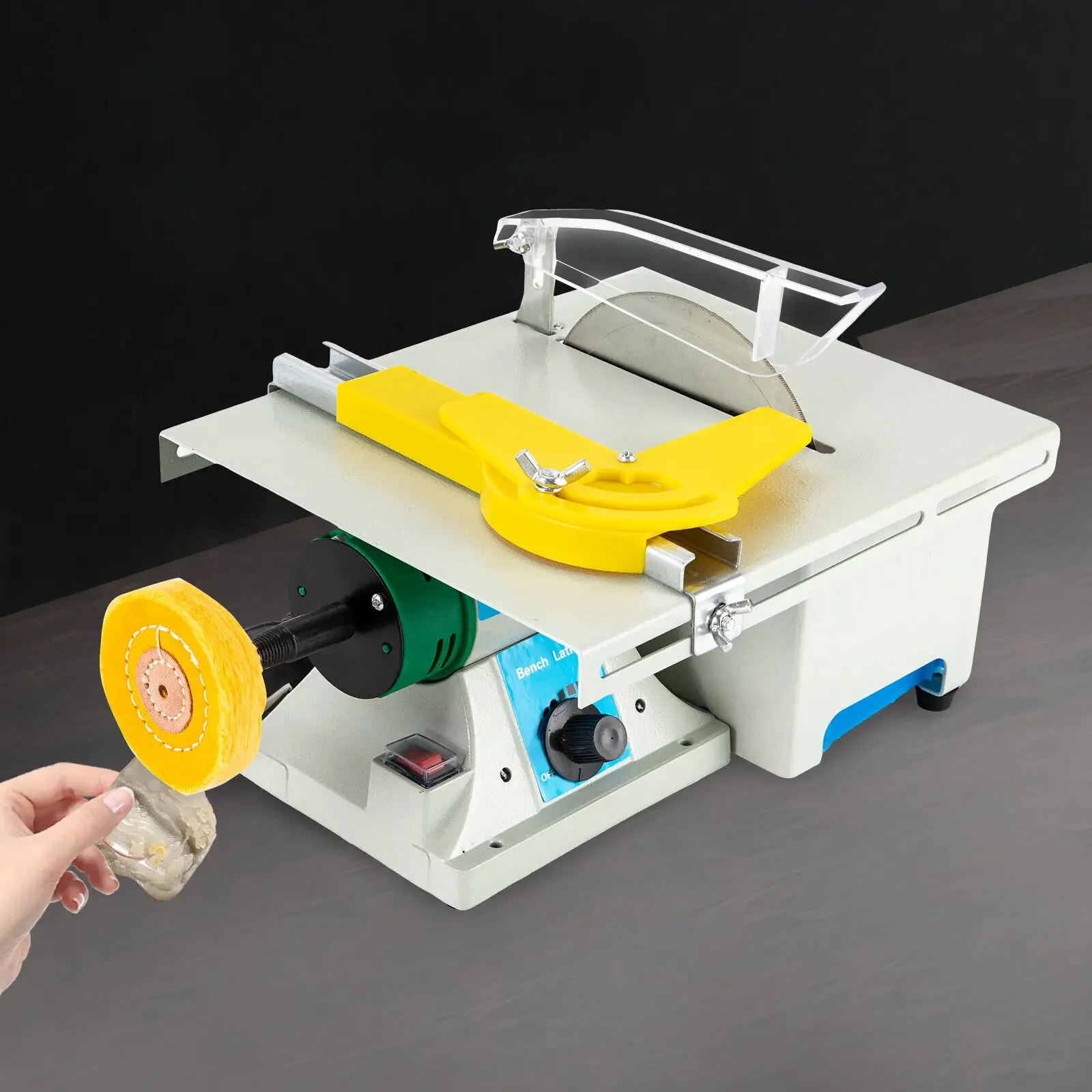Mini Table Grinder for Gemstone Grinding and Polishing – 750W Rock Saw Jewelry Lapidary Machine for Detailed Work
Mini Table Grinder for Gemstone Grinding and Polishing – 750W Rock Saw Jewelry Lapidary Machine for Detailed Work