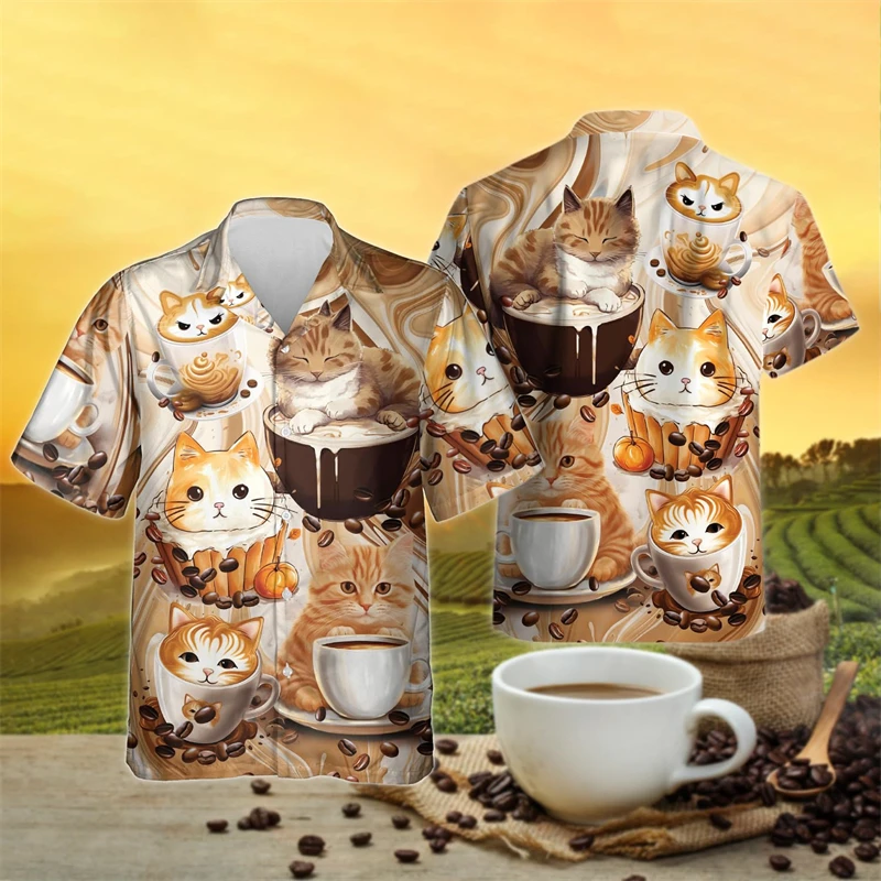Harajuku Fashion Coffee Graphic Beach Shirt Casual Hawaiian Shirts For Men Clothes Coffee Beans Chicken Skull Short Sleeve Tops
Harajuku Fashion Coffee Graphic Beach Shirt Casual Hawaiian Shirts For Men Clothes Coffee Beans Chicken Skull Short Sleeve Tops