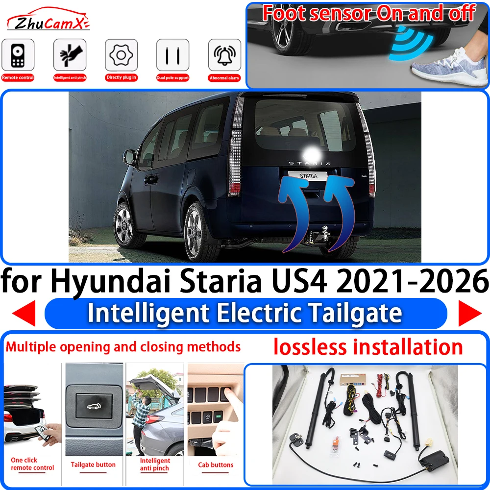ZhuCamX for Hyundai Staria US4 2021-2026 Power Liftgate Trunk Electric Suction Tailgate Intelligent Tail Gate Lift Strut System
ZhuCamX for Hyundai Staria US4 2021-2026 Power Liftgate Trunk Electric Suction Tailgate Intelligent Tail Gate Lift Strut System