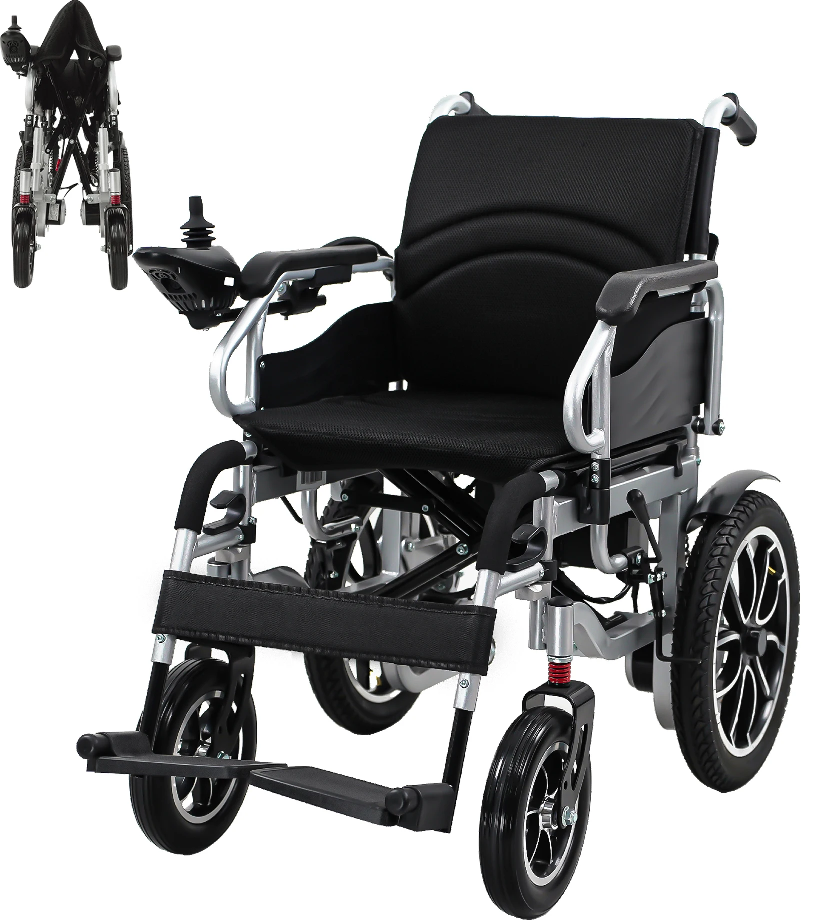 Высококачественная легкая складная электрическая инвалидная коляска из углеродистой стали с защитой от наклона, умный тормоз для инвалидов, свинцово-кислотная батарея, портативный
Высококачественная легкая складная электрическая инвалидная коляска из углеродистой стали с защитой от наклона, умный тормоз для инвалидов, свинцово-кислотная батарея, портативный