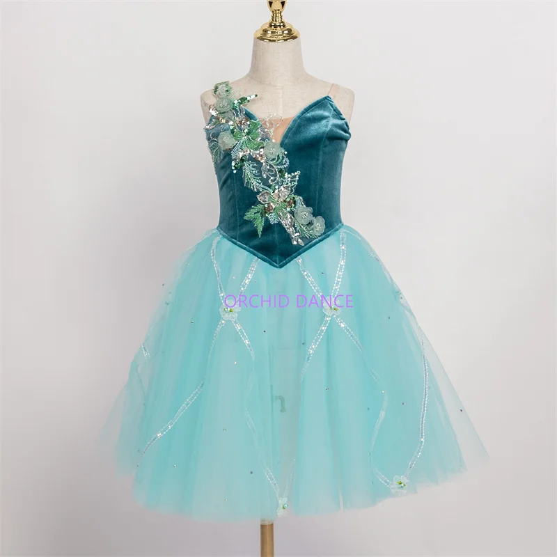 Professional Kids Girls Women Adults Ballet Dance Performance Wear Emerald Variations Long Green Velvet Romantic Tutu Dress
Professional Kids Girls Women Adults Ballet Dance Performance Wear Emerald Variations Long Green Velvet Romantic Tutu Dress