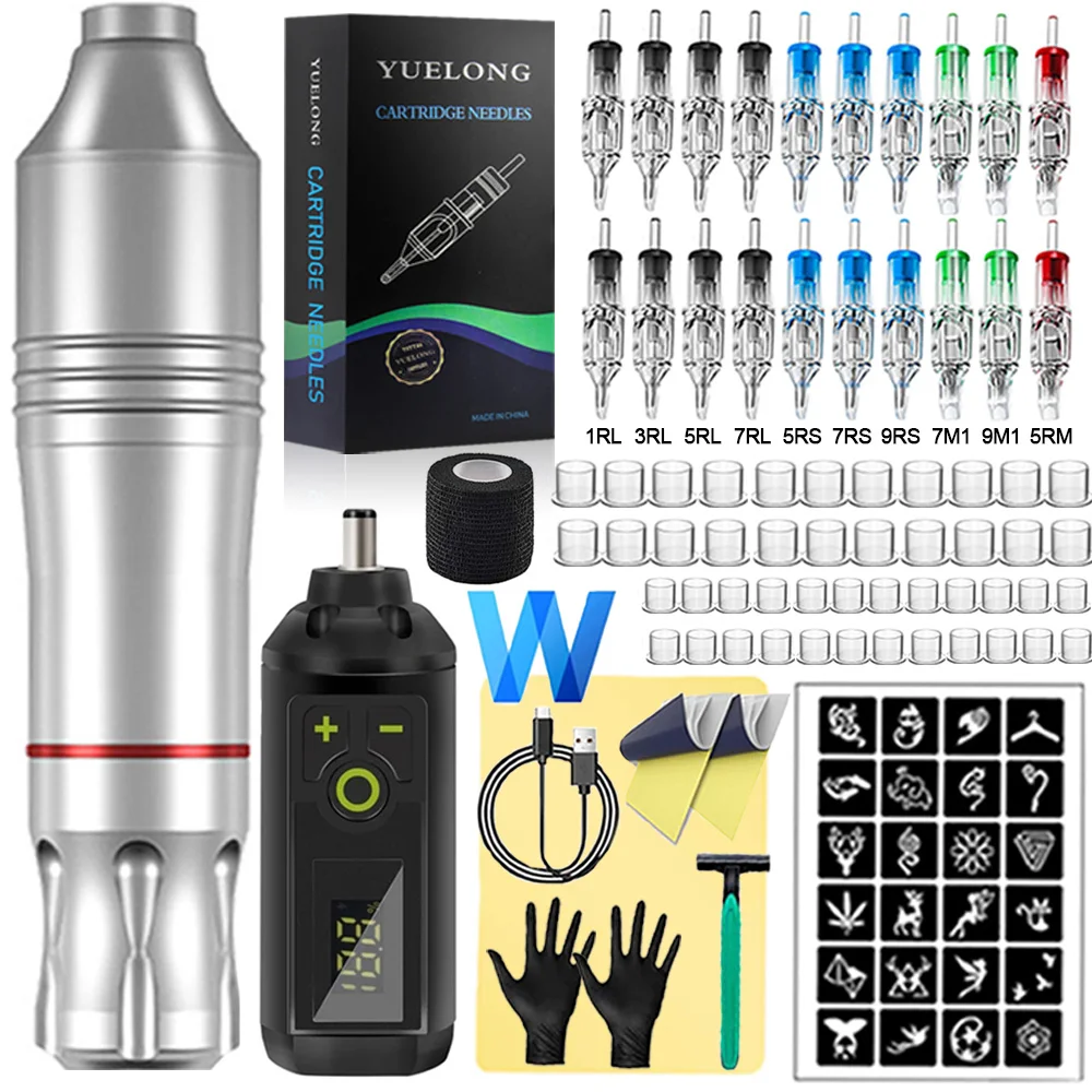 Wireless Tattoo Kit Rotary Tattoo Machine Mixed Tattoo Cartridge Needles Power Set Permanent Makeup Tool Tattoo Artist Supply
Wireless Tattoo Kit Rotary Tattoo Machine Mixed Tattoo Cartridge Needles Power Set Permanent Makeup Tool Tattoo Artist Supply