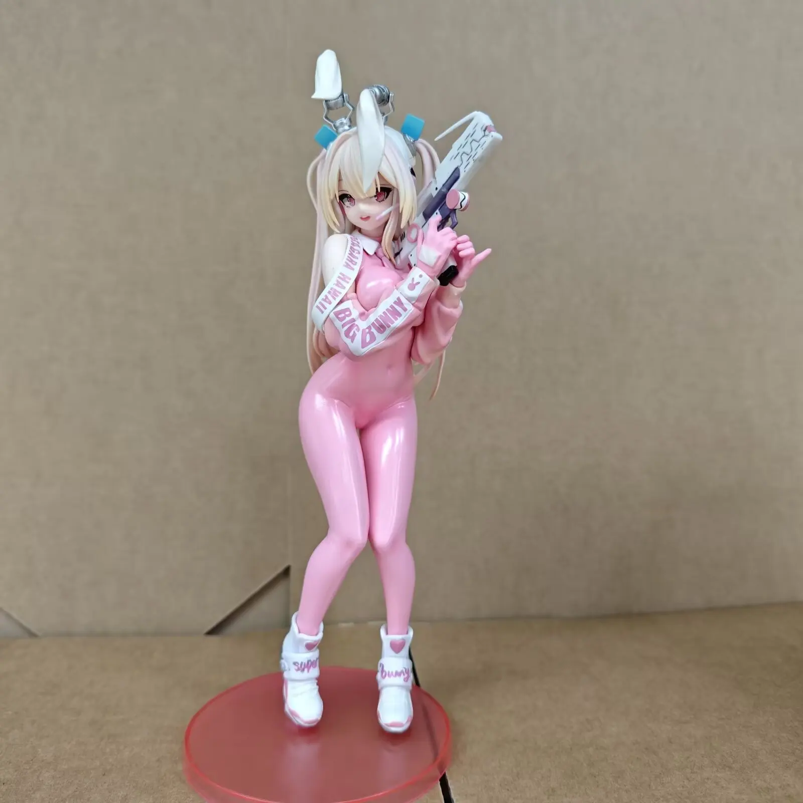 PVC 23CM Pretty Girl Anime Superbunny Super Rabbit Figurine Cute Pink Model Chassis Desktop Ornament Collection Toys Gifts
PVC 23CM Pretty Girl Anime Superbunny Super Rabbit Figurine Cute Pink Model Chassis Desktop Ornament Collection Toys Gifts
