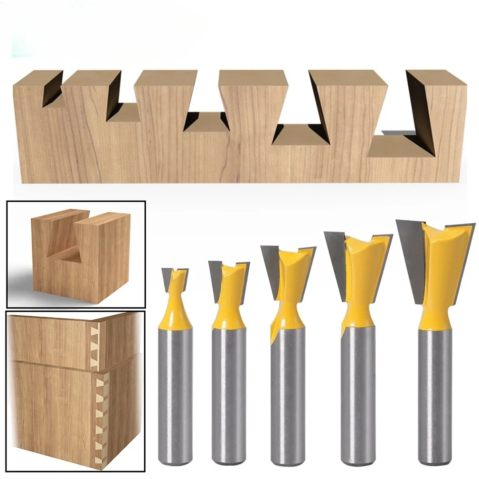 1pcs 8mm Shank Dovetail Joint Router Bits Set 14 Degree Woodworking Engraving Bit Milling Cutter for Wood
1pcs 8mm Shank Dovetail Joint Router Bits Set 14 Degree Woodworking Engraving Bit Milling Cutter for Wood