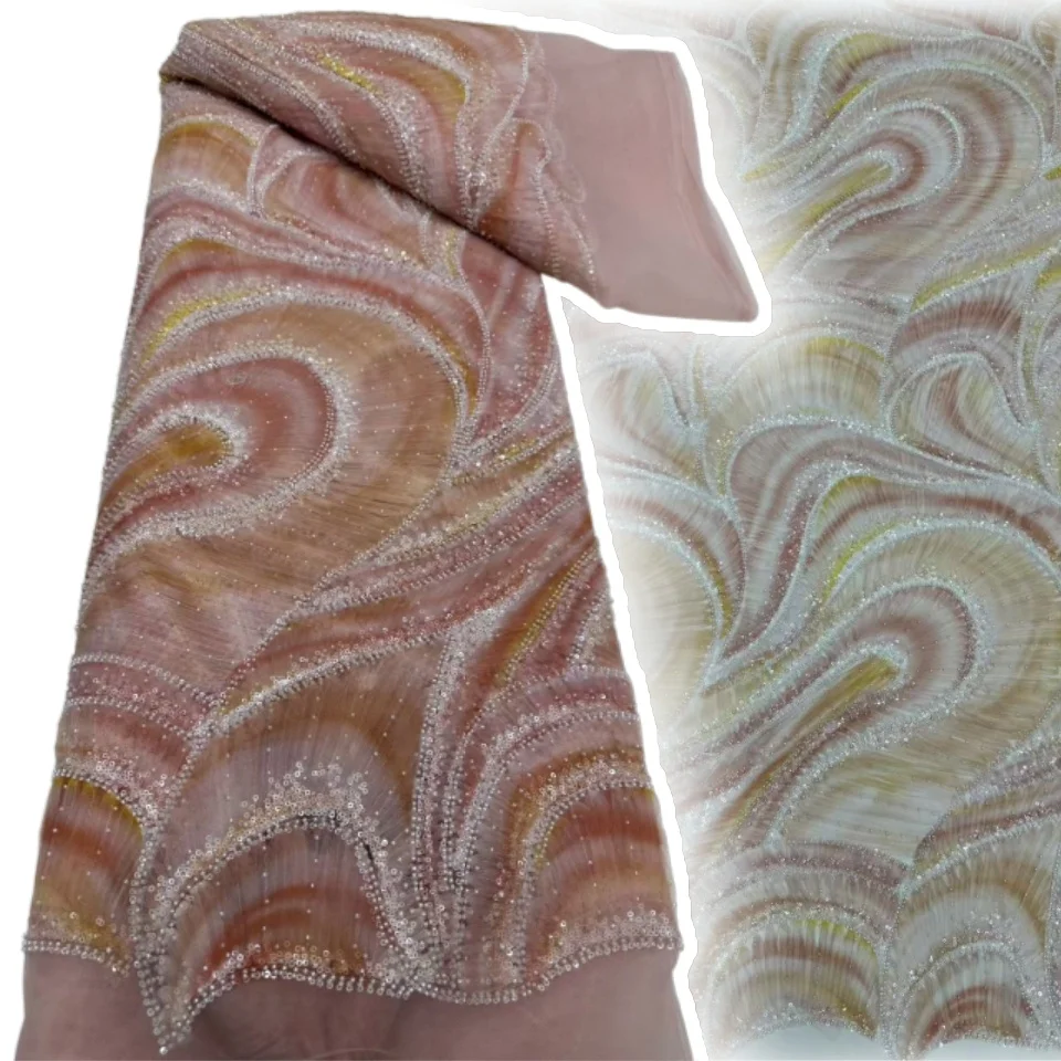 African Lace Fabric Sequins Beaded Groom Nigerian Bridal High Quality French Tulle Lace Fabric for Wedding Party Dresses TP1259
African Lace Fabric Sequins Beaded Groom Nigerian Bridal High Quality French Tulle Lace Fabric for Wedding Party Dresses TP1259