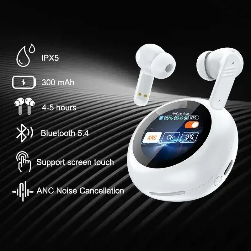 New Full Touch Screen Headphones ANC Bluetooth 5.4 Noise Cancelling Earphones HiFi Stereo Wireless In-Ear ENC Earbuds With Mic
New Full Touch Screen Headphones ANC Bluetooth 5.4 Noise Cancelling Earphones HiFi Stereo Wireless In-Ear ENC Earbuds With Mic