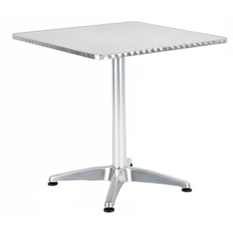 27.5" Square Indoor Outdoor Bistro Table Stainless Steel Top Aluminum Base Commercial Restaurant Patio Table for Café Balcony G
27.5" Square Indoor Outdoor Bistro Table Stainless Steel Top Aluminum Base Commercial Restaurant Patio Table for Café Balcony G