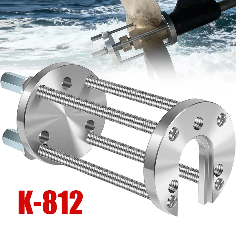 K-812 Boat Prop Puller for 3 & 4 Blade, Heavy-Duty Boat Propeller Removal Tool, Marine Prop Puller Kit, for 1-1/4" to 1-1/2"
K-812 Boat Prop Puller for 3 & 4 Blade, Heavy-Duty Boat Propeller Removal Tool, Marine Prop Puller Kit, for 1-1/4" to 1-1/2"