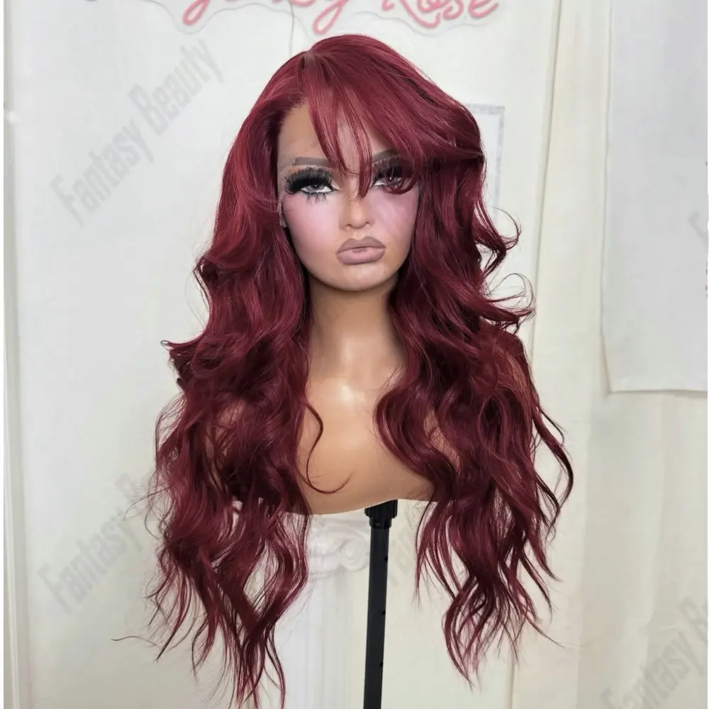 Human Hair 360Lace Frontal Wigs for Women Super Curly Preplucked Hairline Remy Indian Hair Burgundy Red Glueless 13x6 Lace Front
Human Hair 360Lace Frontal Wigs for Women Super Curly Preplucked Hairline Remy Indian Hair Burgundy Red Glueless 13x6 Lace Front