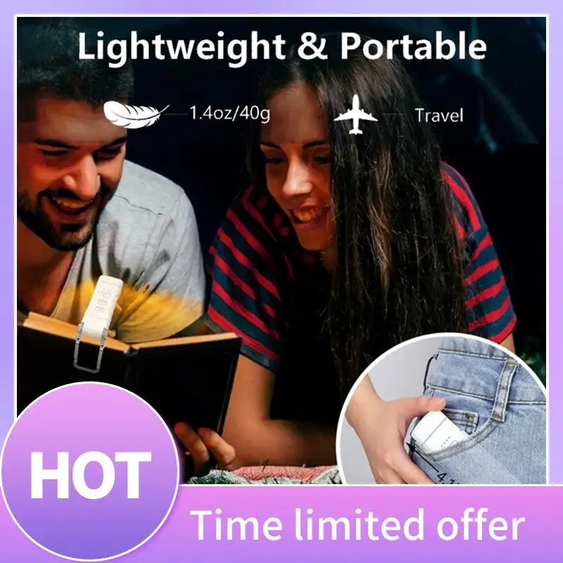 Book Light With Timer USB Rechargeable Reading Light Clip-On Read Lamp Bookmark Night Light Book Lamp 5 Brightness Durable Black
Book Light With Timer USB Rechargeable Reading Light Clip-On Read Lamp Bookmark Night Light Book Lamp 5 Brightness Durable Black