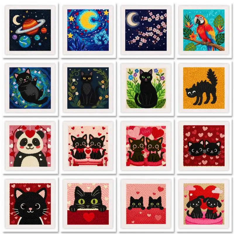 GATYZTORY Animal Pattern Punch Needle Home Decor Craft Supplies Animal Punch Needle Tool For Adults Hand Embroidery Kit Valentin
GATYZTORY Animal Pattern Punch Needle Home Decor Craft Supplies Animal Punch Needle Tool For Adults Hand Embroidery Kit Valentin