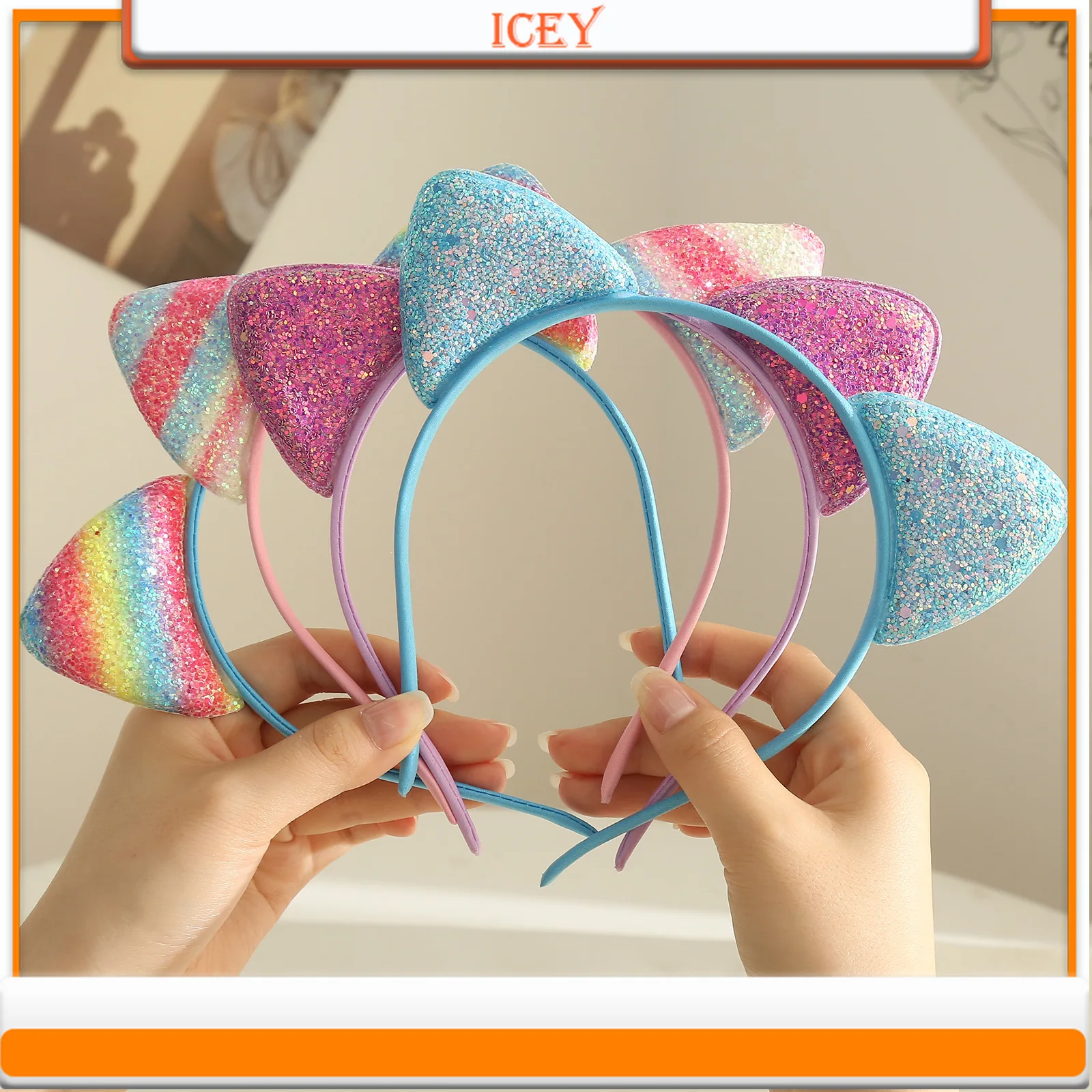 1pc Cat Ear Headband Princess Hairpin Tiara Headwear Scrunchie Hair Accessories Candy-colored Onion Powder Sequined Headbands
1pc Cat Ear Headband Princess Hairpin Tiara Headwear Scrunchie Hair Accessories Candy-colored Onion Powder Sequined Headbands