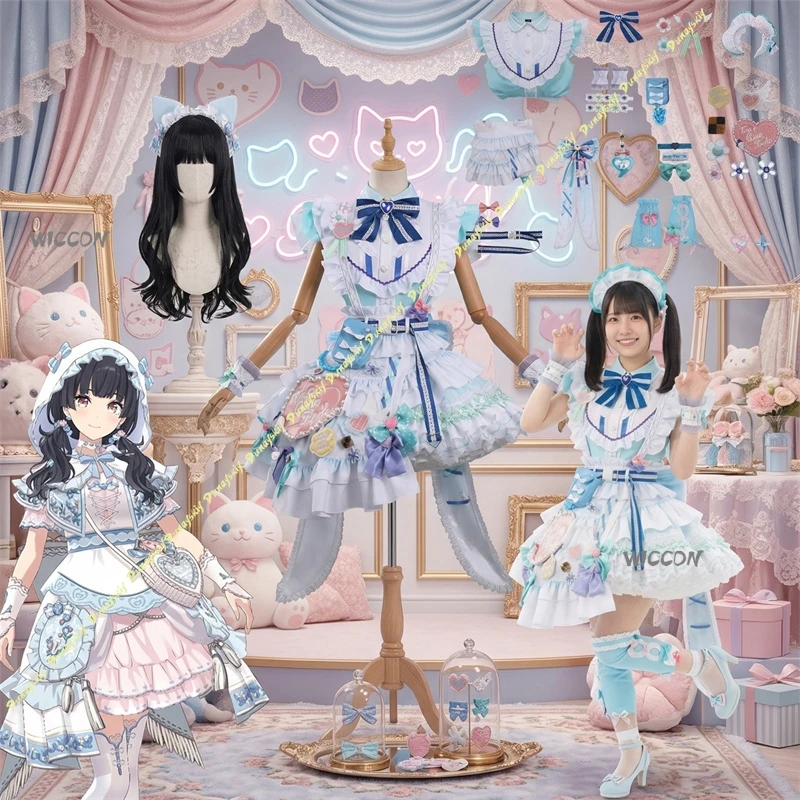Костюм для выступлений THE IDOLM@STER SHINY COLORS Фуюко Майузуми: высококачественный комплект с одеждой и париком
Костюм для выступлений THE IDOLM@STER SHINY COLORS Фуюко Майузуми: высококачественный комплект с одеждой и париком
