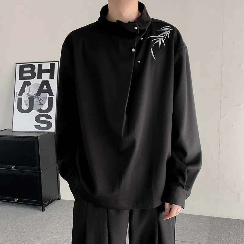 Новая китайская шерстяная кофта с воротником-стойкой, унисекс, с бамбуковой вышивкой, асимметричной застежкой на пуговицы...
Новая китайская шерстяная кофта с воротником-стойкой, унисекс, с бамбуковой вышивкой, асимметричной застежкой на пуговицы...