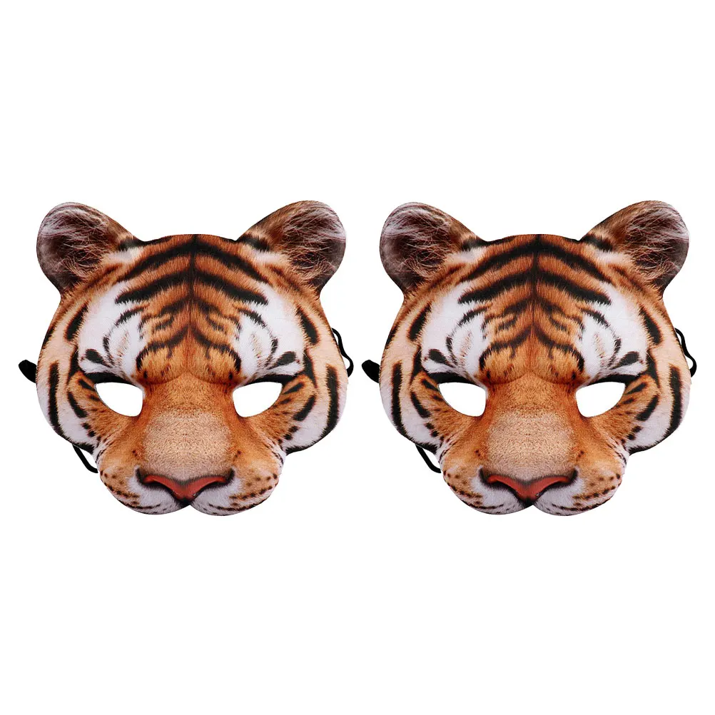 2 Pcs Tiger Mask Animal Masquerade Masks Halloween Cosplay Props Novelty Face Costume Boys Vintage
2 Pcs Tiger Mask Animal Masquerade Masks Halloween Cosplay Props Novelty Face Costume Boys Vintage