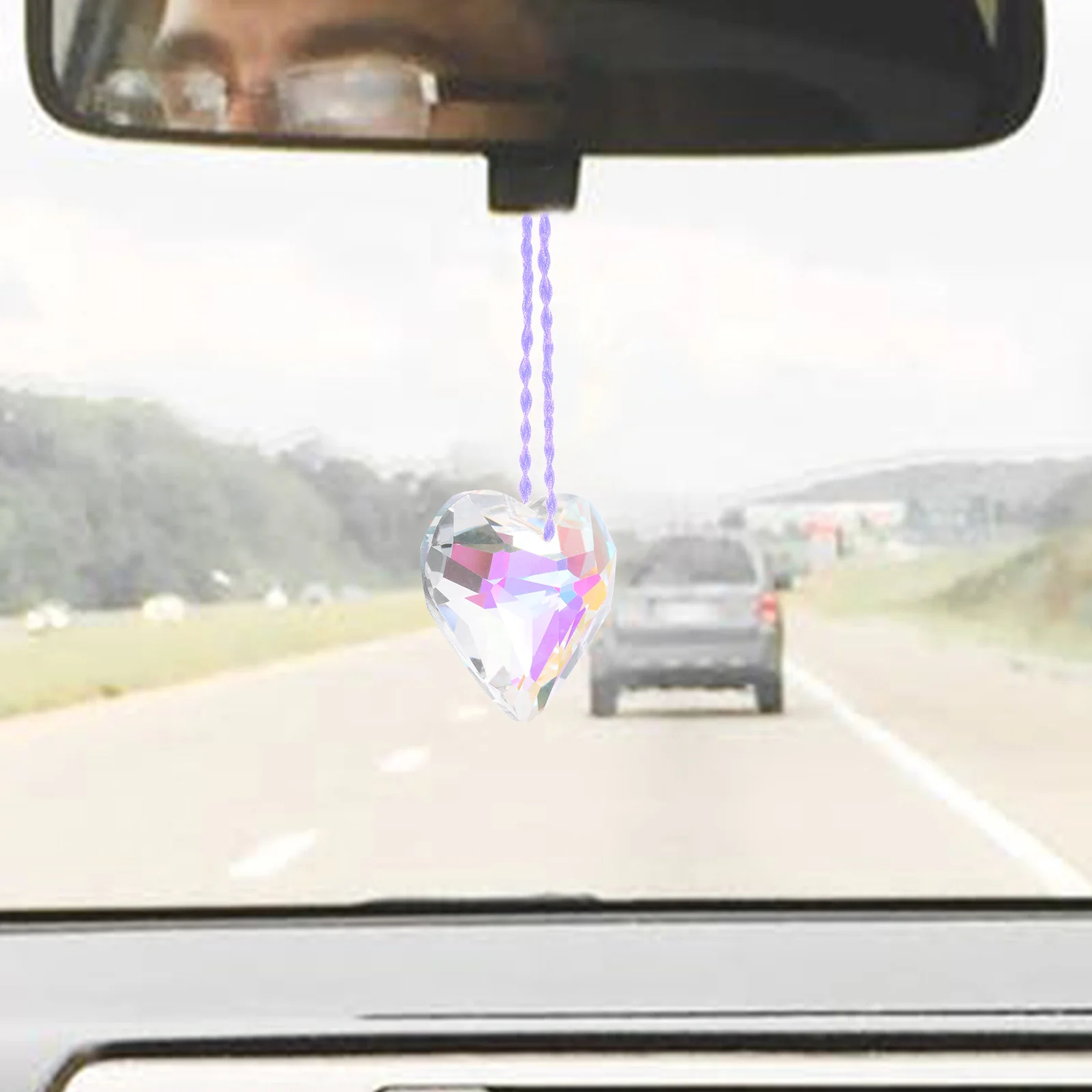 Hanging Decoration Heart Prism Colorful Window Pendant Christmas Indoor Decorations Festive Design Sun Catcher Shaped 
Hanging Decoration Heart Prism Colorful Window Pendant Christmas Indoor Decorations Festive Design Sun Catcher Shaped