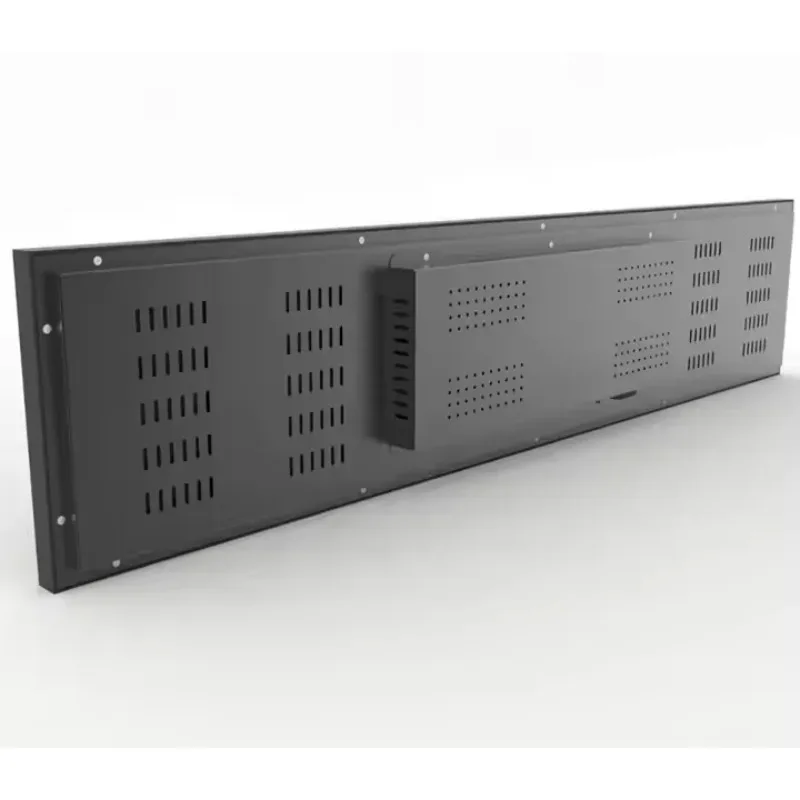 28.6 Inch Android Digital Signage Stretched Bar LCD Display 350cd Brightness 1080p Resolution with Text And Image Function