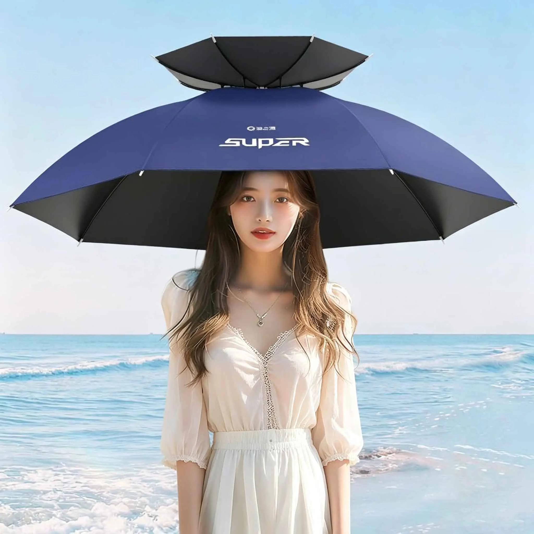 New Head-Mounted Umbrella Hat Waterproof Adjustable Fishing Umbrella Hat Hands-Free for Camping Gardening Beach
New Head-Mounted Umbrella Hat Waterproof Adjustable Fishing Umbrella Hat Hands-Free for Camping Gardening Beach