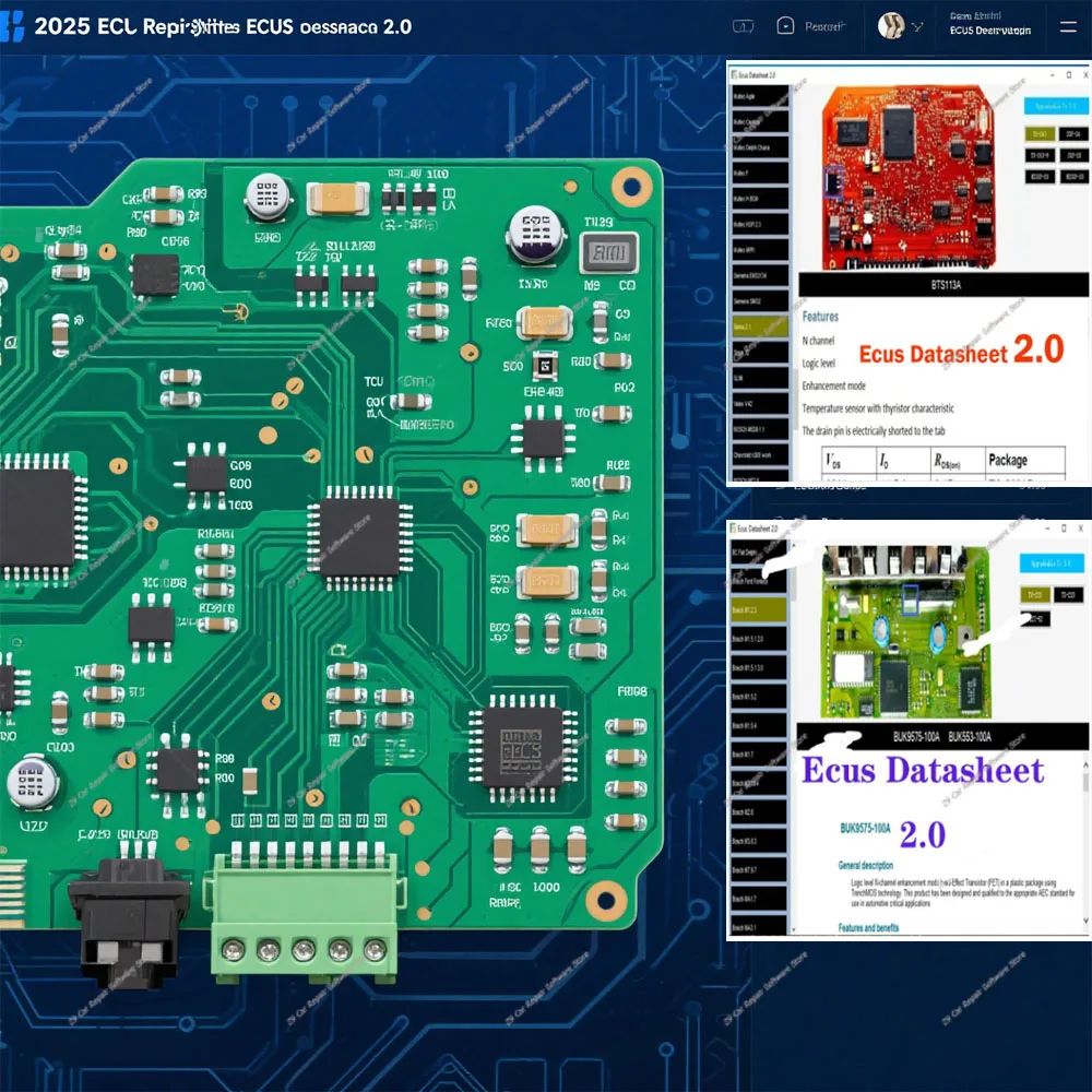 2025 ECU Repair Software Ecus Datasheet 2.0 PCB Schematic withElectronic Components of Car ECUs and Additional Information
2025 ECU Repair Software Ecus Datasheet 2.0 PCB Schematic withElectronic Components of Car ECUs and Additional Information