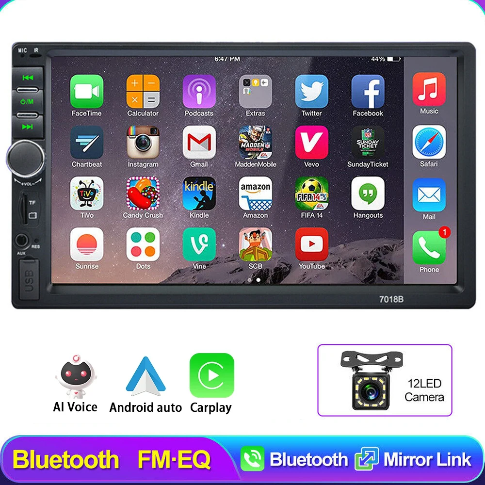 CarPlay Android Auto Car Radio Multimedia Video Player 7inch Portable Touch Screen Stereo GPS NAVI Head Unit MP5 Player NO DVD
CarPlay Android Auto Car Radio Multimedia Video Player 7inch Portable Touch Screen Stereo GPS NAVI Head Unit MP5 Player NO DVD
