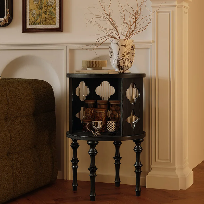 French retro solid wood edge table, living room sofa side coffee table, medium and ancient style decorative cabinet corner table
French retro solid wood edge table, living room sofa side coffee table, medium and ancient style decorative cabinet corner table