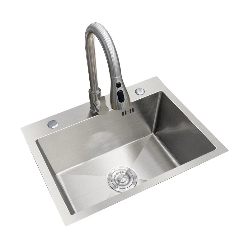 Sink, single sink, kitchen, vegetable basin, stainless steel, household, handmade, nano, countertop basin
Sink, single sink, kitchen, vegetable basin, stainless steel, household, handmade, nano, countertop basin