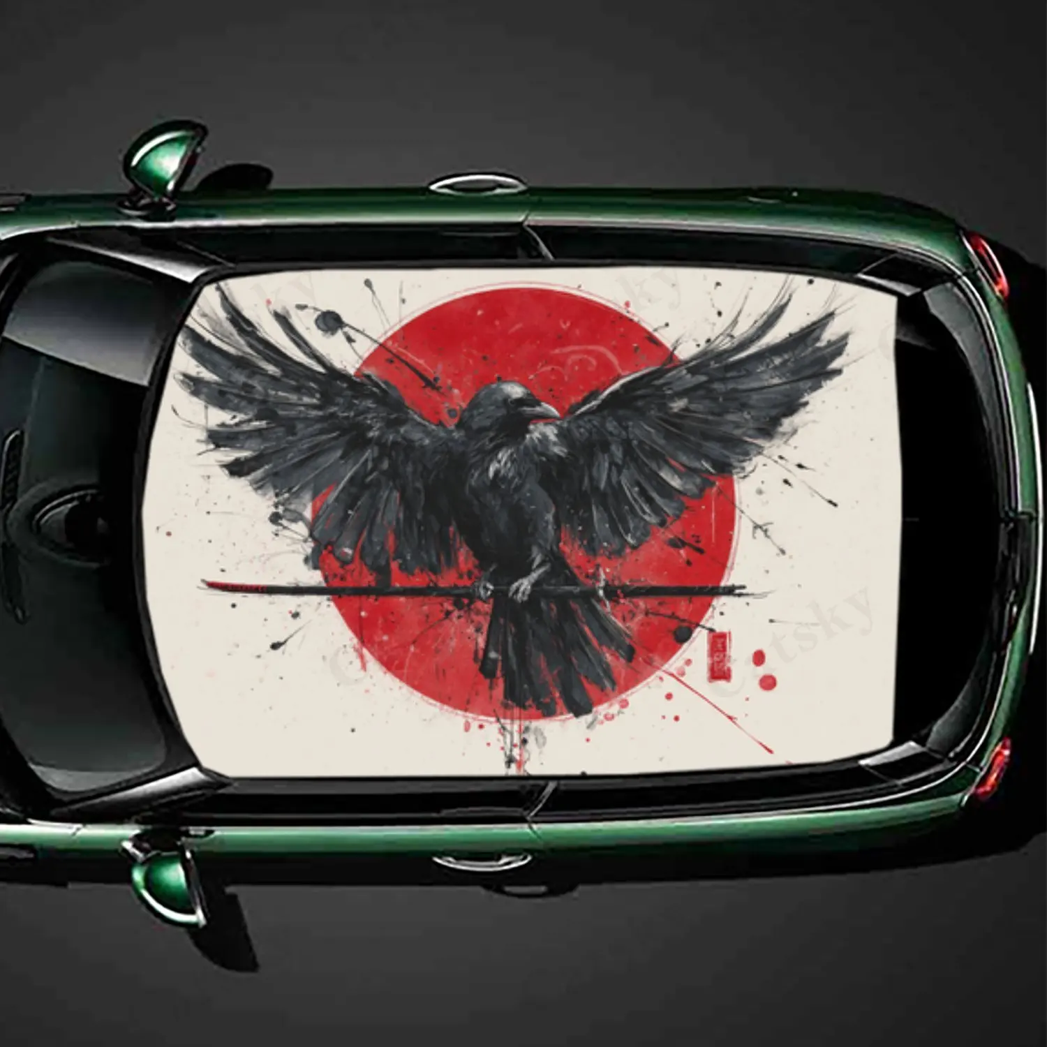 Under The Red Moon, наклейка на крышу автомобиля из ПВХ с принтом крылатого ворона, самоклеящаяся водонепроницаемая виниловая наклейка для автомобиля, украшение автомобиля
Under The Red Moon, наклейка на крышу автомобиля из ПВХ с принтом крылатого ворона, самоклеящаяся водонепроницаемая виниловая наклейка для автомобиля, украшение автомобиля