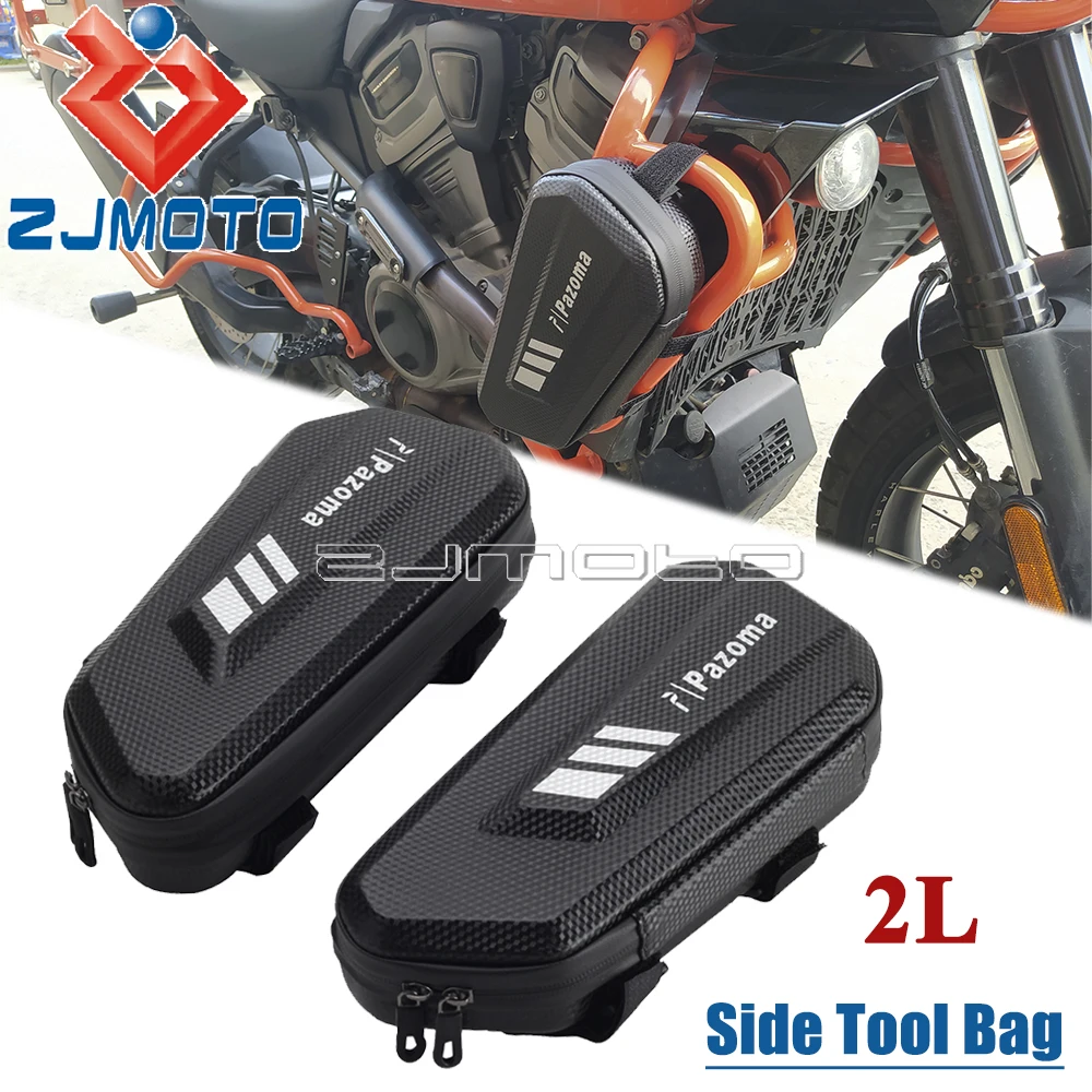 Motorcycle Crash Bar Side Bag Bumper Guard Hard Shell Triangle Hanging Tool Bags For Harley Pan America 1250 RA1250 S 2021-2024
Motorcycle Crash Bar Side Bag Bumper Guard Hard Shell Triangle Hanging Tool Bags For Harley Pan America 1250 RA1250 S 2021-2024