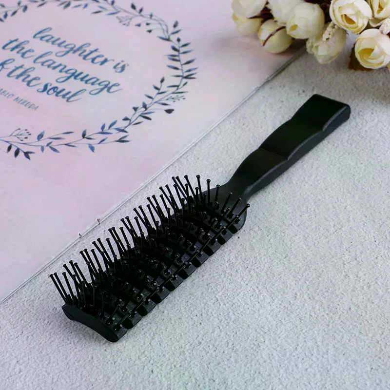 Men Plastic Vent Hair Brush Comb Anti-Static, Massage Hair Care Ribs Comb
Men Plastic Vent Hair Brush Comb Anti-Static, Massage Hair Care Ribs Comb