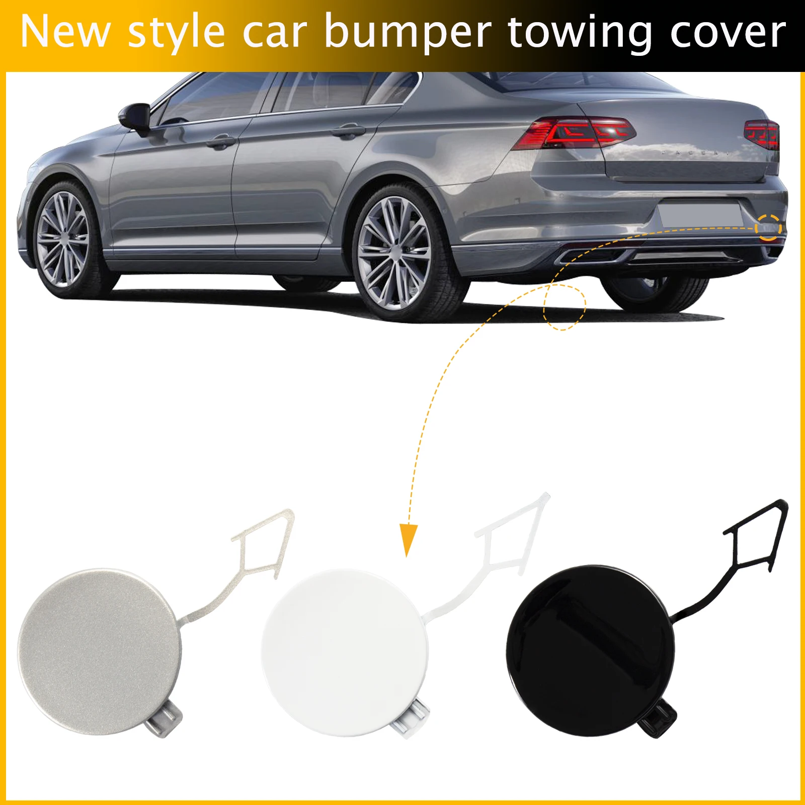 Rear Bumper Tow Hook Cap Towing Eye Cover For VW Passat B8 2020-2021 3GD307441A Car Accessories
Rear Bumper Tow Hook Cap Towing Eye Cover For VW Passat B8 2020-2021 3GD307441A Car Accessories