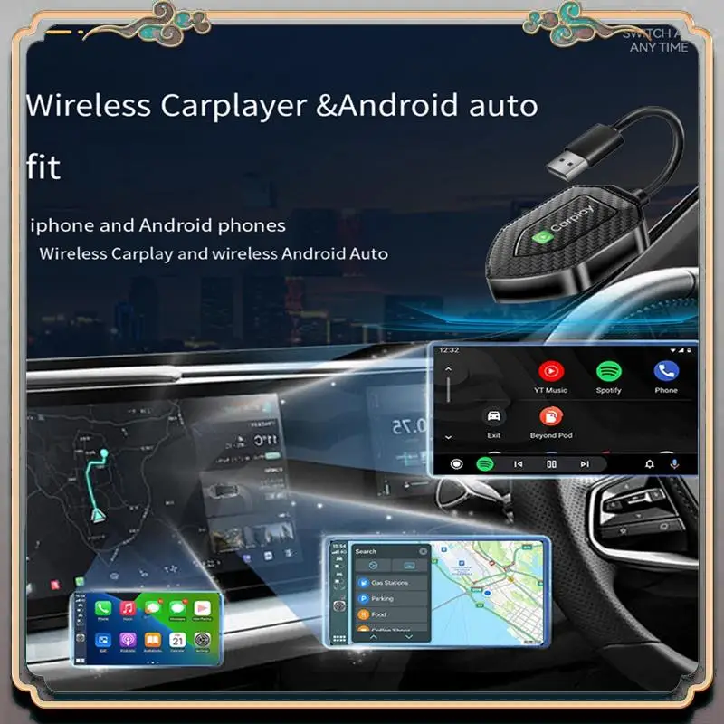 Durable 2 In 1 Wireless Adapter Wireless Carplay Android Adapter Android Auto Car Adapter Convert Wired To Carplay Wireless Box
Durable 2 In 1 Wireless Adapter Wireless Carplay Android Adapter Android Auto Car Adapter Convert Wired To Carplay Wireless Box