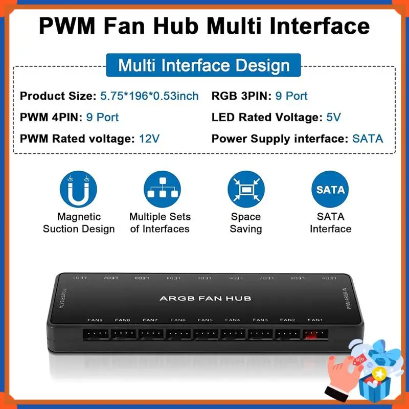 Компактный концентратор ARGB и PWM 2-в-1 для ПК ARGB Fan Hub 5V 3PIN ARGB 12V 4PIN PWM RGB Корпус Вентилятор-концентратор для корпуса ПК
Компактный концентратор ARGB и PWM 2-в-1 для ПК ARGB Fan Hub 5V 3PIN ARGB 12V 4PIN PWM RGB Корпус Вентилятор-концентратор для корпуса ПК