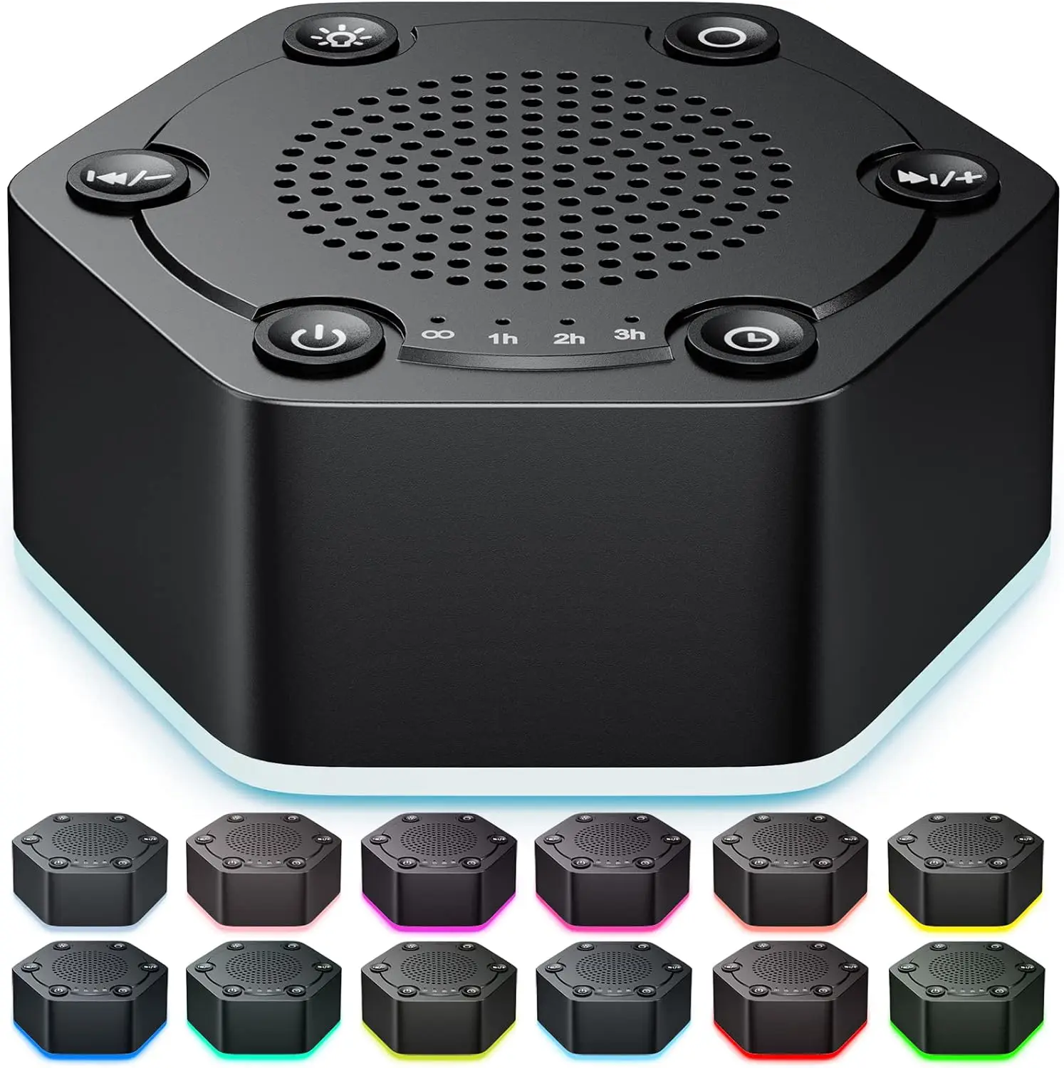 30 Soothing Sounds White Noise Machine with 12 Colors Night Light, 4 Timers, 32-Level Volume, Memory Function
30 Soothing Sounds White Noise Machine with 12 Colors Night Light, 4 Timers, 32-Level Volume, Memory Function